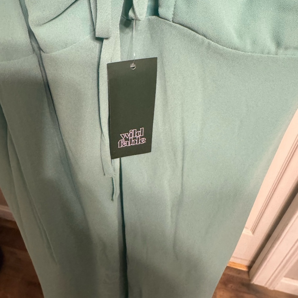 Wild Fable Chiffon Midi Dress | Sweetheart Neckline, High-Low Hem Size S NWT - Picture 9 of 12
